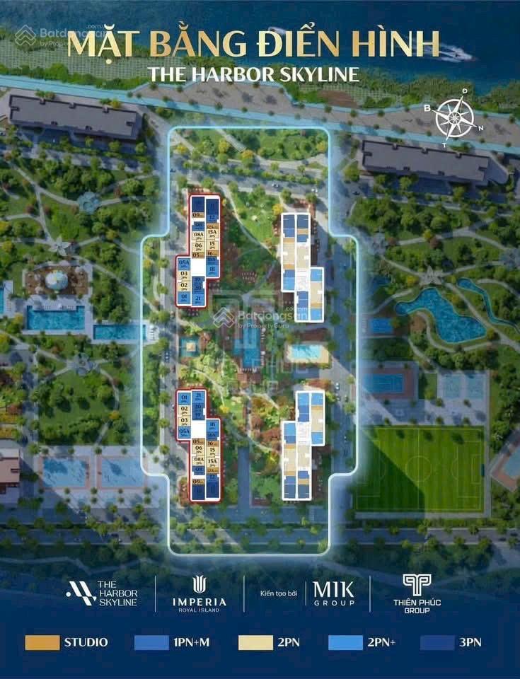 Căn studio view sông đẹp tại đảo tỷ phú vũ yên