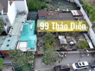 Góc 2 mặt tiền siêu hiếm 99 thảo điền, quận 2, dt 30x27m, ctxd hầm 15 tầng, giá chỉ 280 tỷ
