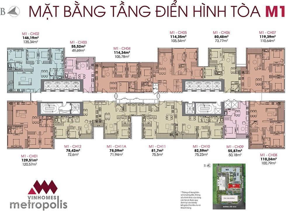 Bán ch m1.1004 3pn, 2wc, 106m2 tại vinhomes metropolis  liễu giai, giá cực chất 24,6 tỷ