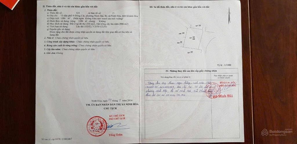 Bán đất vị trí đẹp gần biển dốc lết