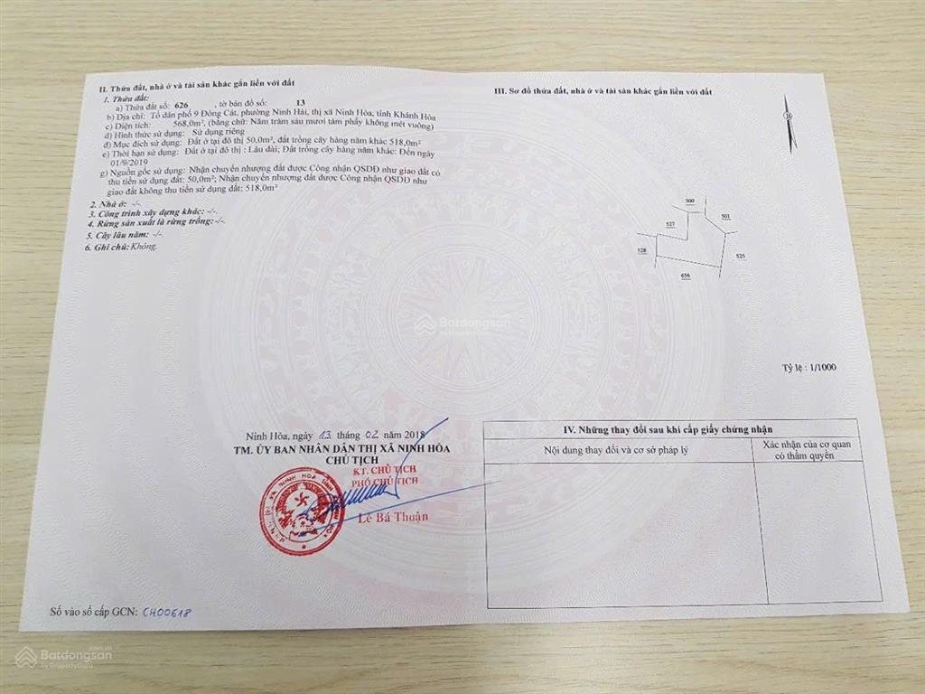Bán đất vị trí đẹp gần biển dốc lết
