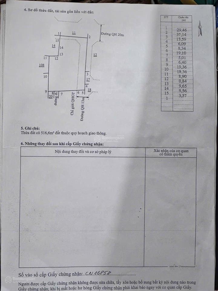 Bán 2.093,6m đất biển phường đông ninh hoà