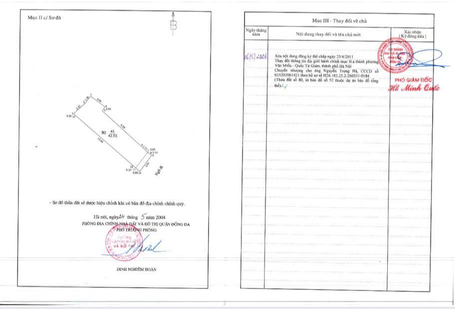Chính chủ bán nhà sổ 23 ngõ 78 kim hoacách phố 30mthoáng sángdt 42m2giá 7.5 tỷ  0921 898 ***