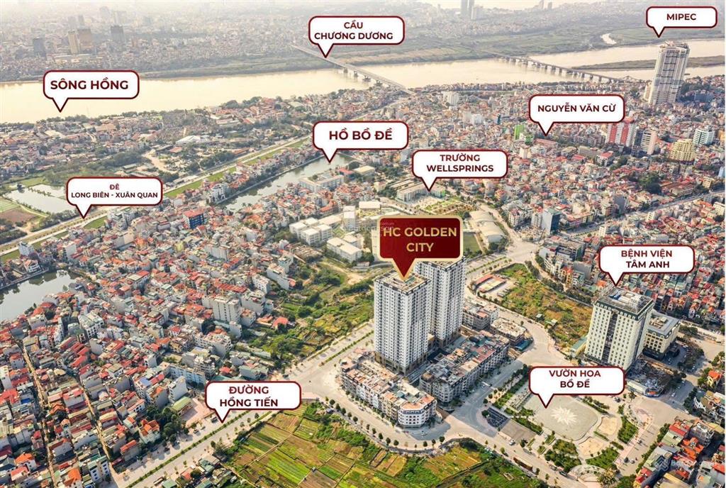 Chính chủ bán căn 72m2 hc golden tòa b tầng cao, full nội thất giá 6.4 tỷ
