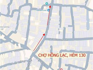 Lạc long quân  tân bình  37m2  2 tầng  hẻm 5m thông khắp ngả  4,8 tỷ tl