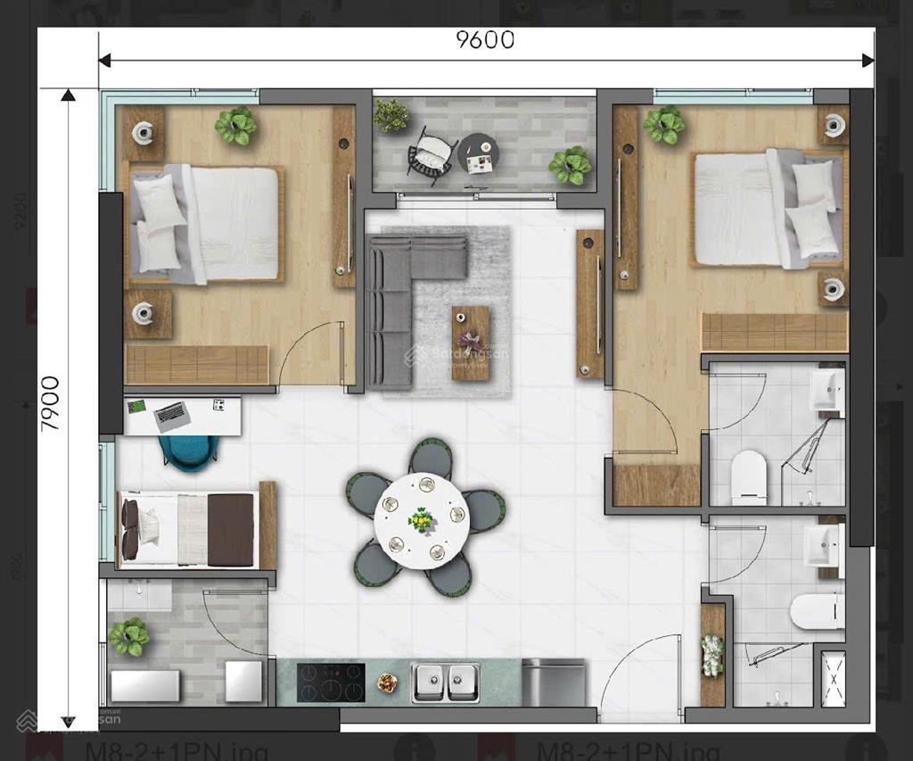 Bán căn 3pn.2wc 74m² giá 5 tỷ allin dự án daqua q8