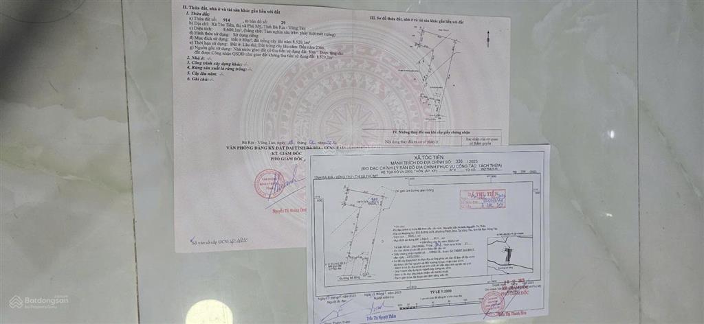 Bán đất vườn 15,678m2 có thổ cư, chính chủ tóc tiên, phú mỹ, brvt. ngay cao tốc biên hòa  vũng tàu
