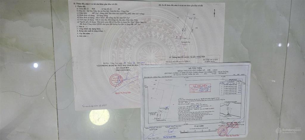 Bán đất vườn 15,678m2 có thổ cư, chính chủ tóc tiên, phú mỹ, brvt. ngay cao tốc biên hòa  vũng tàu