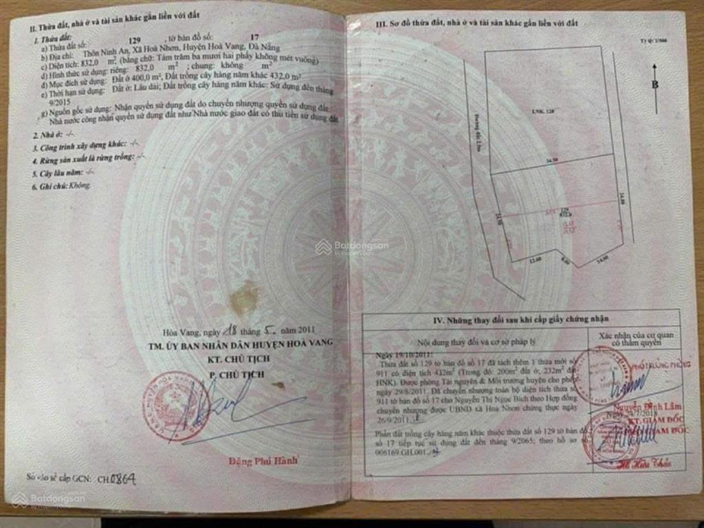 Mình chính chủ cần bán đất biệt thự vườn thôn ninh an, xã hòa nhơn, không gian sống xanh