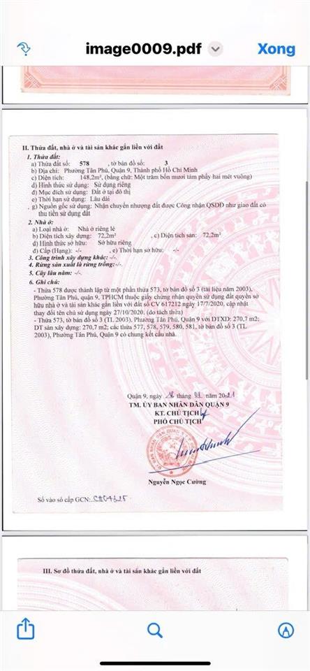 Bán lô đất 2 mặt tiền phường tân phú