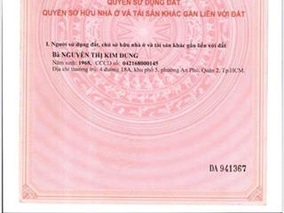 Bán lô đất 2 mặt tiền phường tân phú