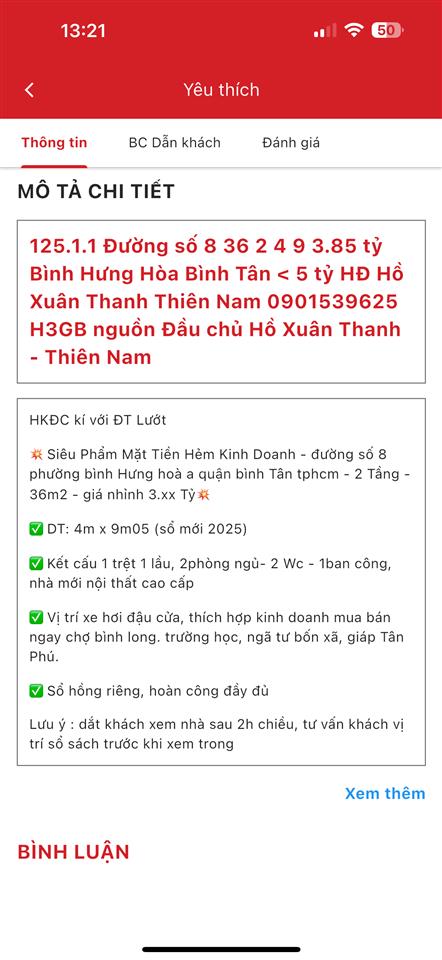 Tô hiệu  hoà bình  hẽm 8m thồng  2 tầng  2 phòng  45m2  3.tỷ