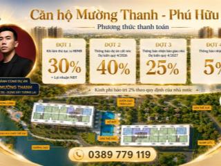 Bán căn hộ mường thanh phú hữu 2pn 2wc 3,4 tỷ ban công mát mẻ view đẹp