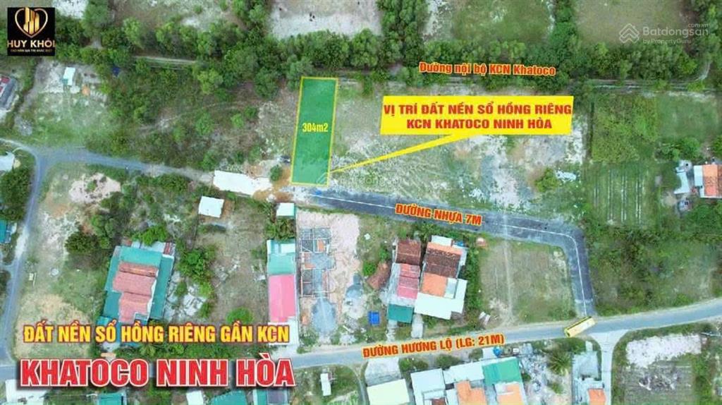 Đất thổ cư chính chủ  2 mt khu công nghiệp khatoco lớn nhất tỉnh khánh hoà  chỉ 5 triệu