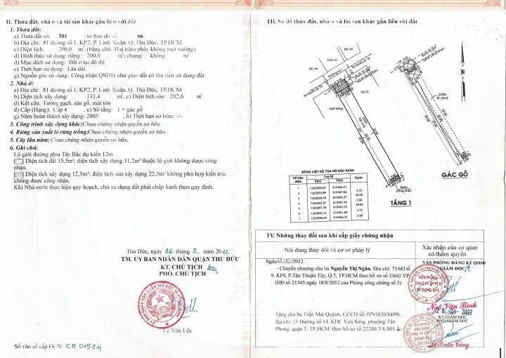 Mặt tiền đường số 1, linh xuân, thủ đức, dt 200m2 14.8 tỷ thương lượng