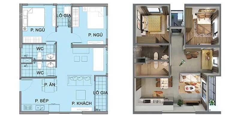 2n2wc góc / 65m2 / s217 / full đồ giá 3.7 tỷ. tòa có lễ tân