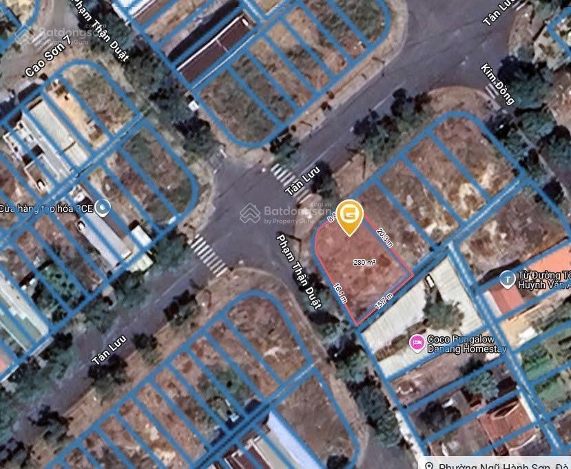 Bán lô góc 2 mt đ10m5 trục thông biểndt 270m2ngang 20mxây dựng 9 tầngthích hợp làm villa,căn hộ
