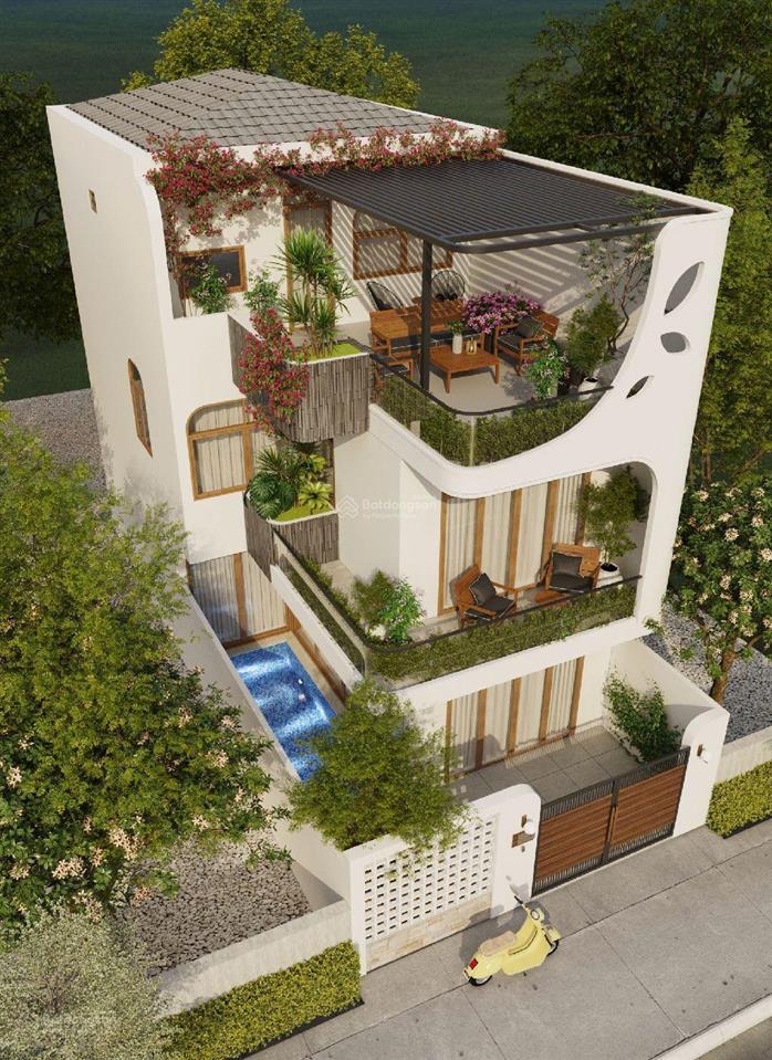 Villa hồ bơi 3 tầng ngay công viên đại dươnggóc 3 mặt thoáng dt 100m2 ngang 6m5new 100% full nth