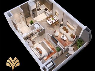 Bán căn hộ trung tâm đà nẵng ngay cầu rồng  1pn, 1wc tại lô 20a, the legend city, 8,75 tỷ, 51,5m2