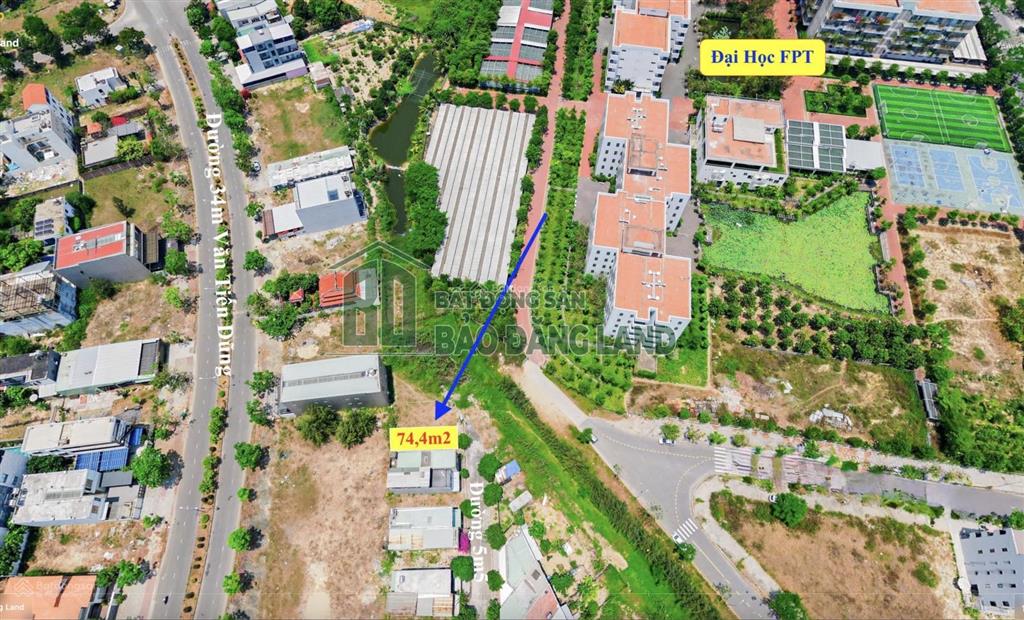 Lô đất sát vách đh fpt  đường quy hoạch 5m5 giá 2.8 tỷ .  0942 994 ***