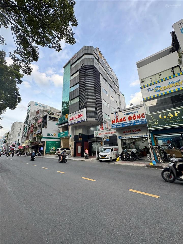 Siêu phẩm tòa nhà văn phòng góc 2mt đường bùi thị xuân q1. kc 1 hầm 7 lầu giá 77 tỷ 