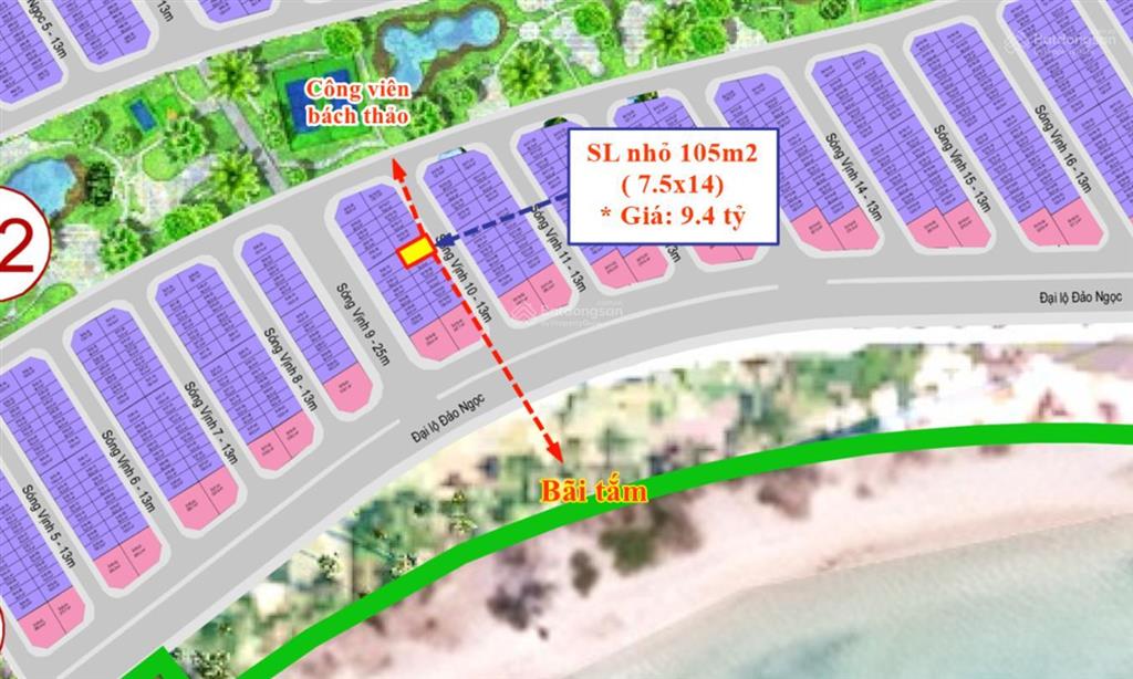 Căn song lập giá rẻ nhất pk đảo ngọc + cách bãi biển 50m + view biển đẹp + gần chợ đêm