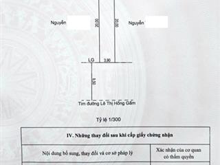 Bán đất mặt tiền chưa thổ cư tại 212 lê thị hồng gấm, 3 tỷ, 78m2, giá tốt.