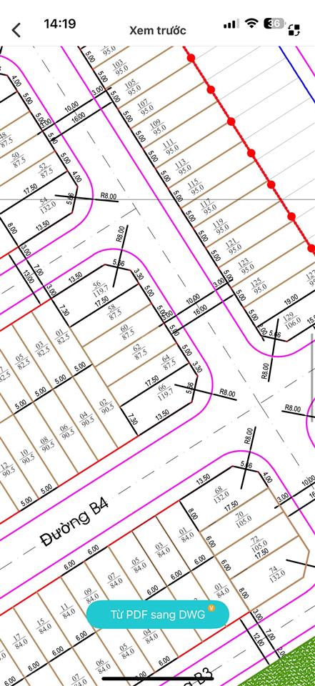 Bán lô góc đường a3 vcn phước long 2 đường rộng 16m
