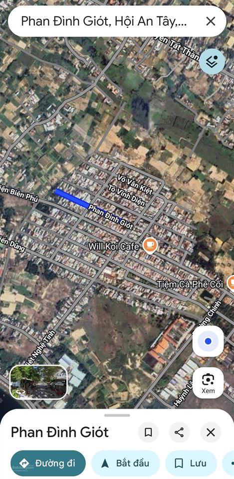 Đất mặt tiền phan đình giót hội an vị trí đẹp, giá chỉ 2,7 tỷ