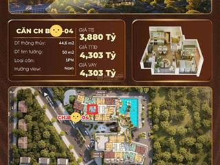 Bán căn hộ 1pn diện tích 50m² giá 3,88 tỷ hỗ trợ vay ngân hàng  0857 810 ***