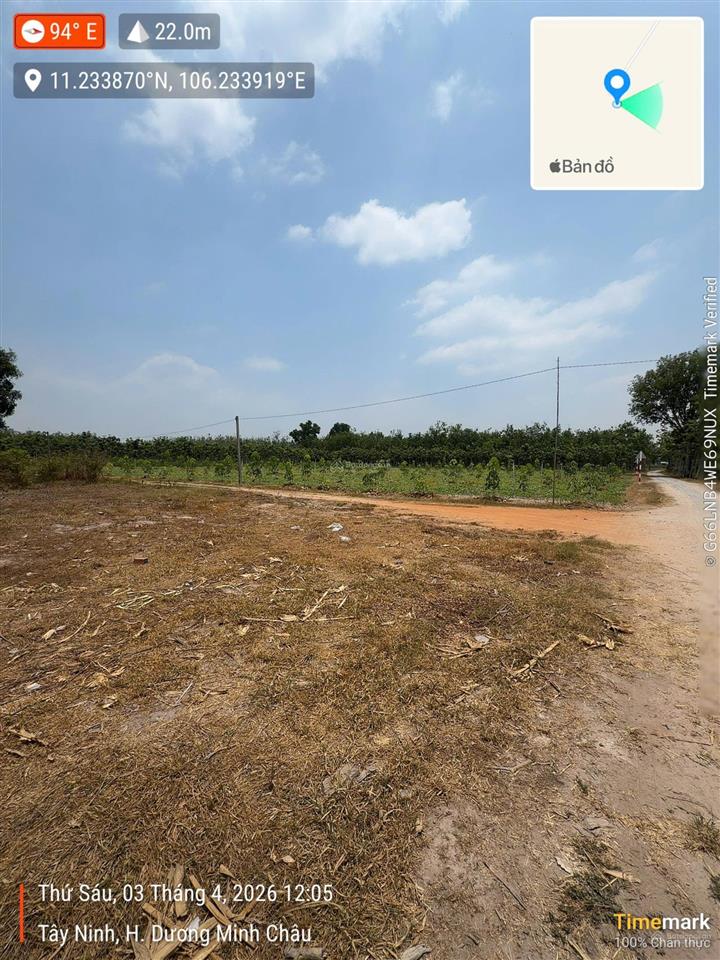 Bán đất nền tây ninh 150m2 mặt tiền đường nhựa 6m