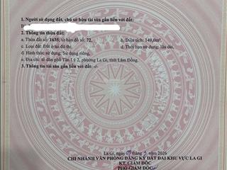 Bán đất thổ cư tại đường số 1, thôn tân lý 2