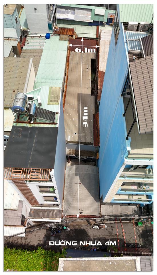 Chỉ 14,9 tỷ (78 triệu/m2) nhà 6,1x34m (190m2) đường nhựa 4m nguyễn thị thập q.7
