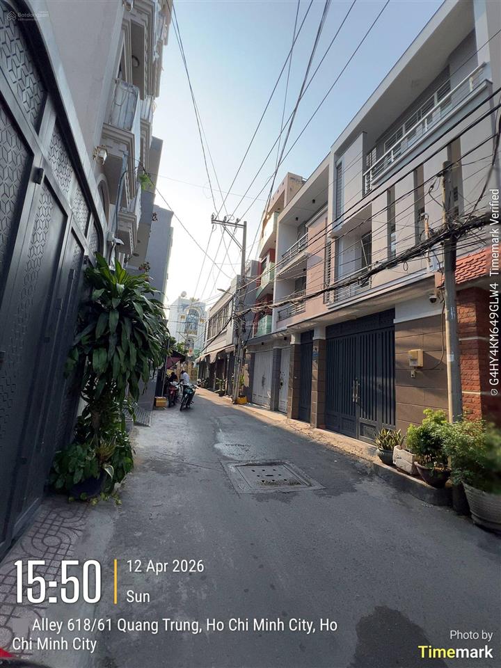 Chỉ 89tr/m2 hxh 638/ quang trung, p11, cách mt đúng 100m, 4x17 nở hậu 4.66m cn 73m2 chỉ 6.5 tỷ tl