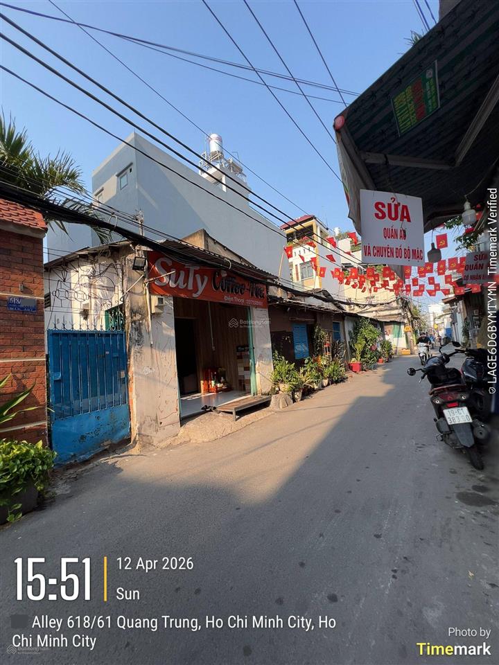 Chỉ 89tr/m2 hxh 638/ quang trung, p11, cách mt đúng 100m, 4x17 nở hậu 4.66m cn 73m2 chỉ 6.5 tỷ tl