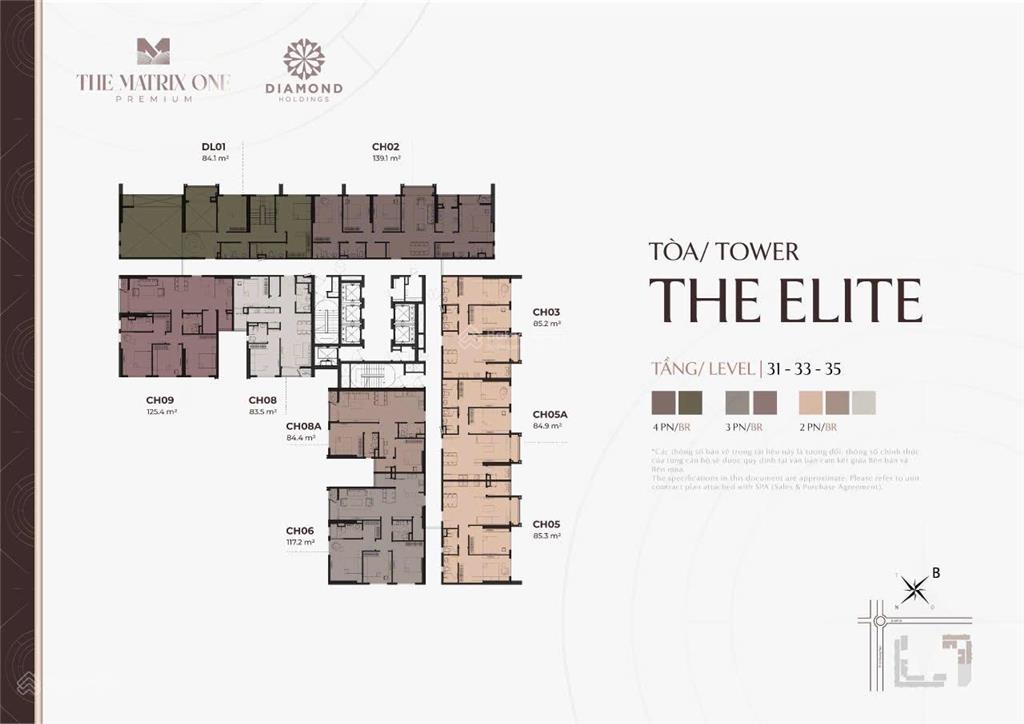 Bán cc the matrix one premium, 11 tỷ, 79.7m2, mễ trì, q.nam từ liêm, giá siêu hời