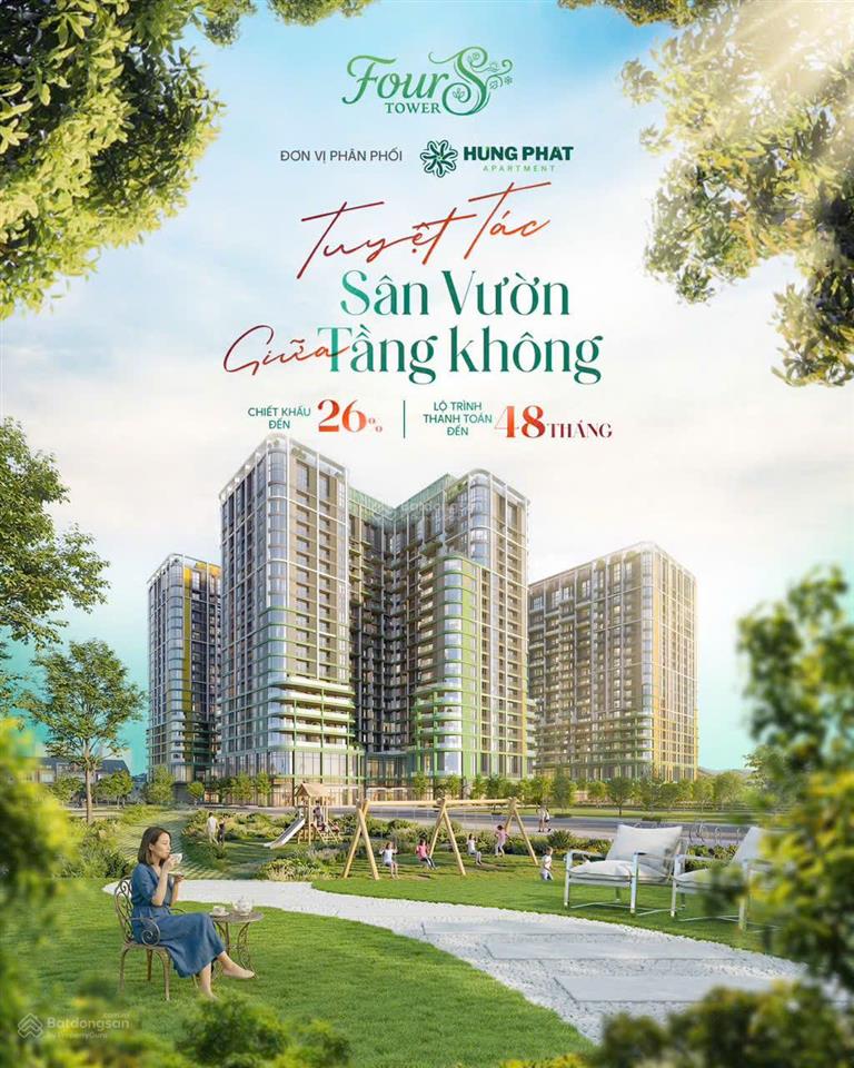 Hot! căn đẹp 1pn+ tầng 17 45m2 view nội khu four s tower đà nẵng