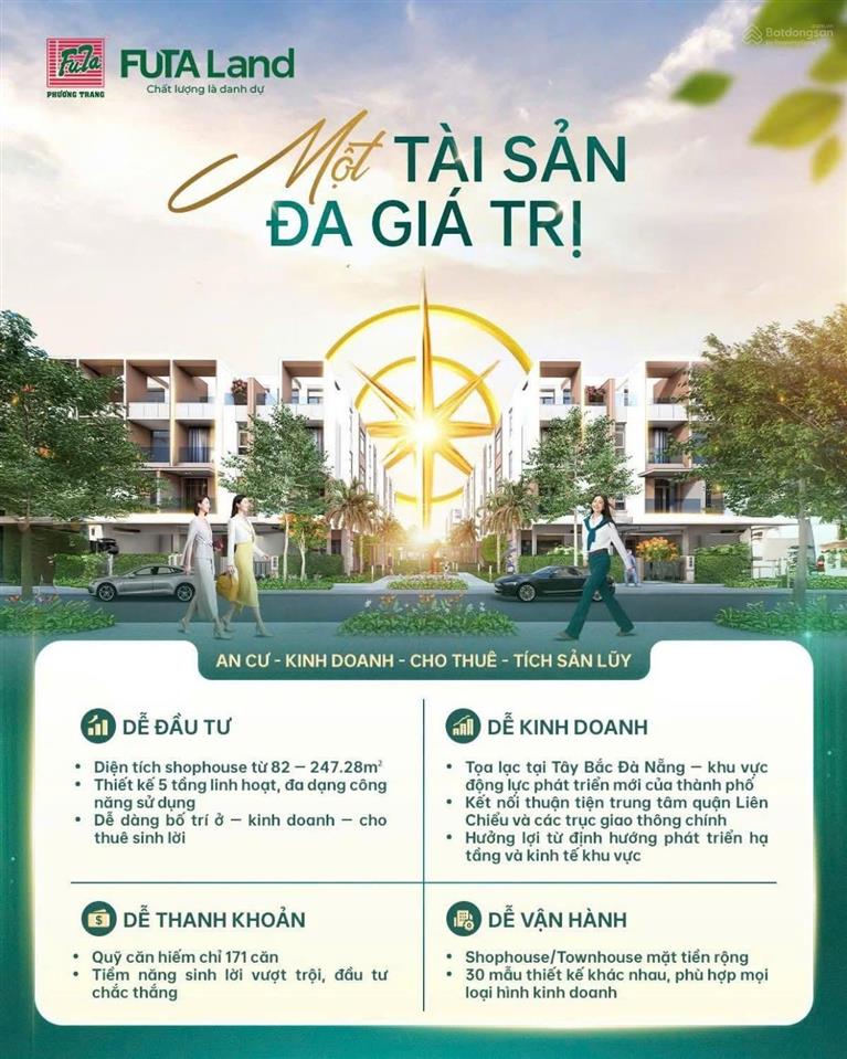 Nhà phố futa kim phát  đầu tư thông minh tại tây bắc đà nẵng
