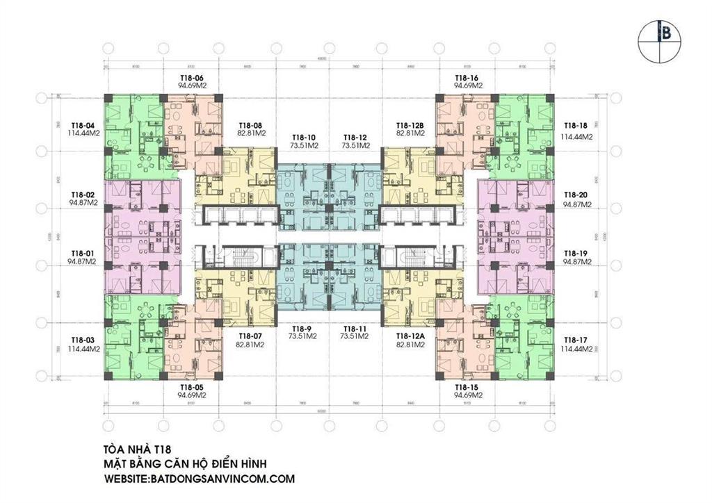 Em chính chủ bán căn góc 114m² park hill times city t18  3pn sáng, view ocean park, ecopark