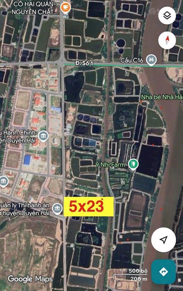 Mặt tiền đối diện khu hành chính xã ngũ lạc  ngang 5m, dài 23m  giá 615 triệu