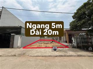 Bán gấp lô đất đẹp đường 100m2(5x20) 1 tỷ 2 đường hồ văn tắng xã tân phú trung huyện củ chi shr