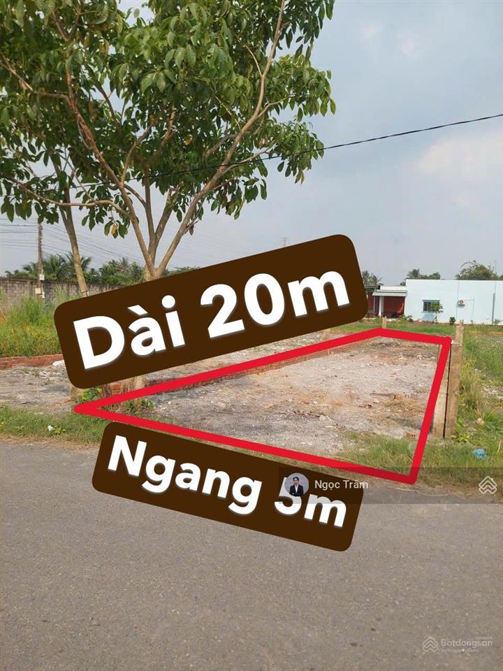 Bán gấp lô đất 101m2(5x20)giá 1tỷ350 đường trần tử bình xã tân thông hội củ chi gần chợ việt kiều