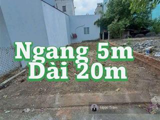 Bán gấp lô đất 100m2(5x20)giá 1tỷ250 đường trung lập xã trung lập thượng huyện củ chi sổ hồng riêng