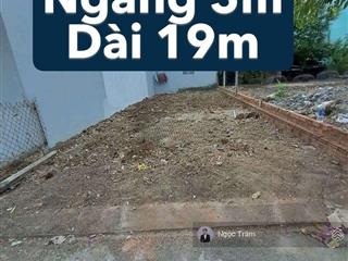 Lô đất siêu đẹp ngay trung tâm thị trấn củ chi 96m2(5x19) giá chỉ 1tỷ3 đường bùi thị he shr