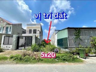 Bán gấp lô đất 98m2(5x19)giá 1tỷ8 đường dương công khi xã xuân thới sơn huyện hóc môn sổ hồng riêng