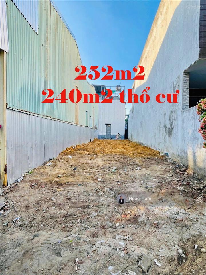 Bán nhanh 252m2750 triệu gần full thổ đường tỉnh lộ 2 xã tân phú trung huyện củ chi sổ hồng riêng