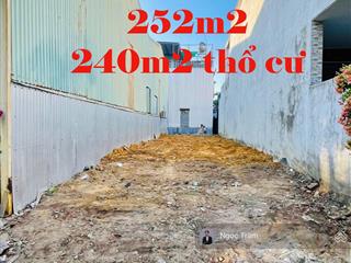 Bán nhanh 252m2750 triệu gần full thổ đường tỉnh lộ 2 xã tân phú trung huyện củ chi sổ hồng riêng