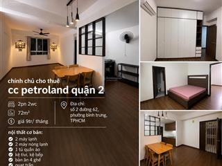Cho thuê căn hộ petroland quận 2