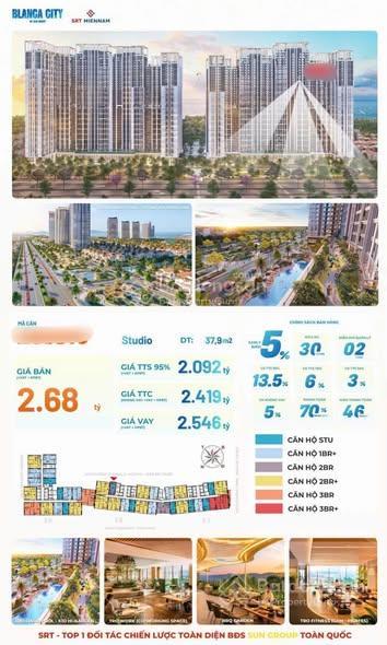 Beacon 1pn + sở hữu lâu dài giá tốt blanca city chỉ hơn 2 tỷ