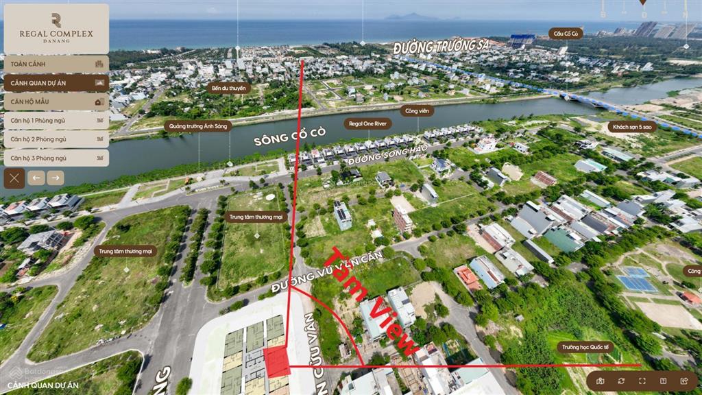 Siêu phẩm  cần bán căn 2pn 83,3m2 tầng 14 regal complex view villa, sông cổ cò  sổ hồng lâu dài